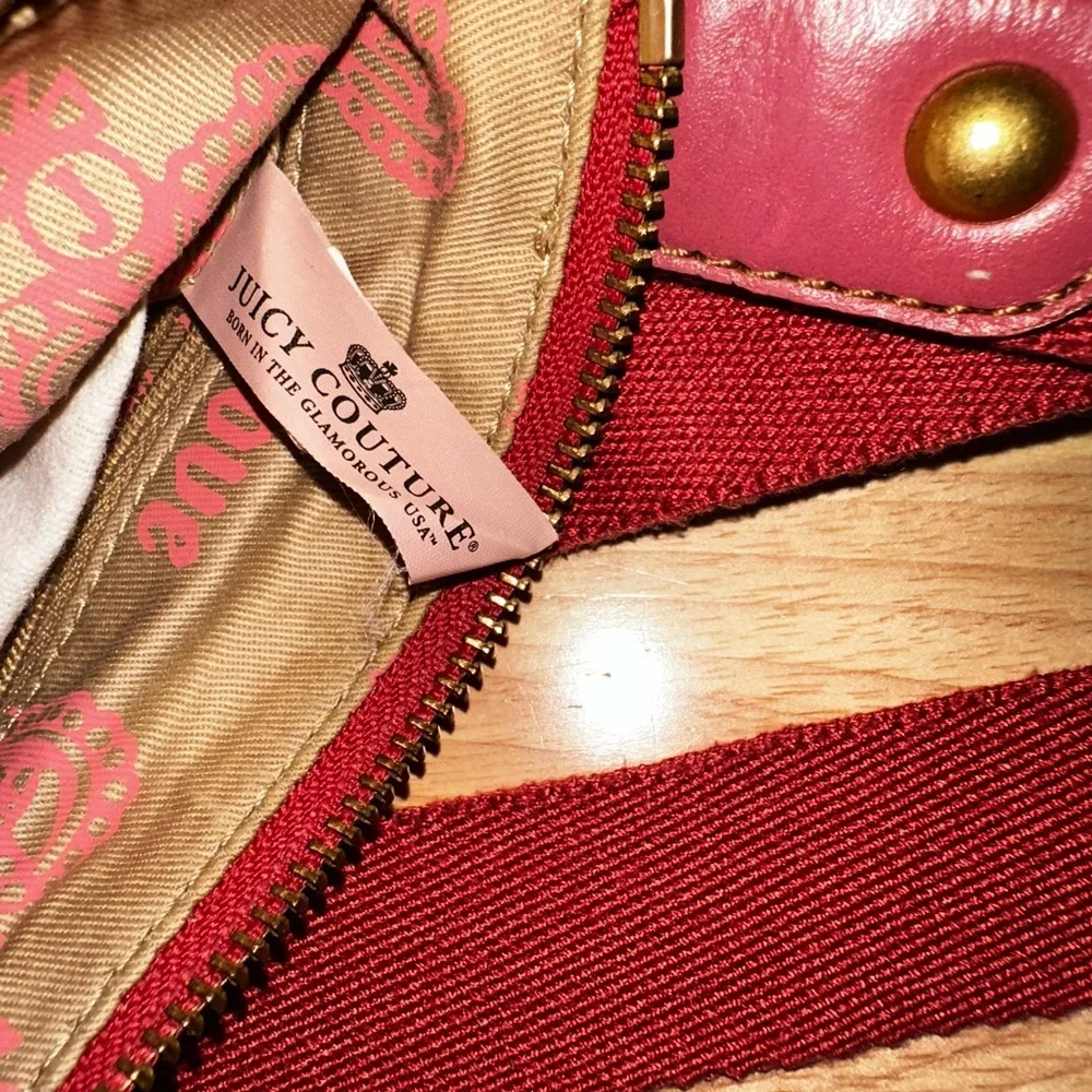 Pink Juicy Couture Purse Crossbody Bag Terry Cloth Vintage Y2K